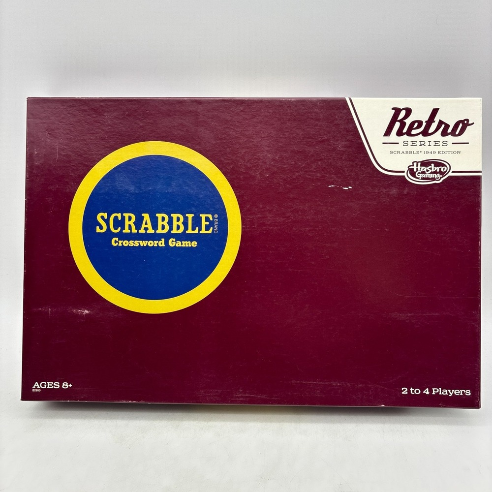 Scrabble Retro Series 1949 Edition UNUSED Hasbro Gaming 2014 Crossword Game